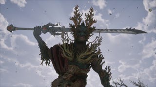 A screenshot of the Cyan Loong boss in Chapter 3 of Black Myth: Wukong.