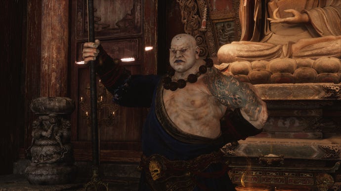 A screenshot of the Non-Pure boss in Chapter 3 of Black Myth: Wukong.