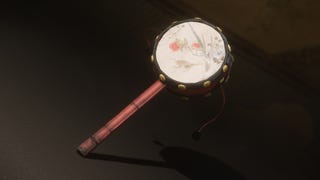 A close-up screenshot of the Old Rattle-Drum item in the inventory screen of Black Myth: Wukong.