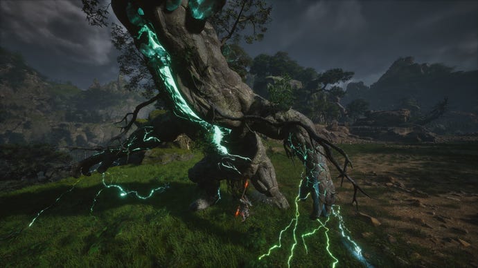 A screenshot of the Son Of Stones boss in Chapter 6 of Black Myth: Wukong.