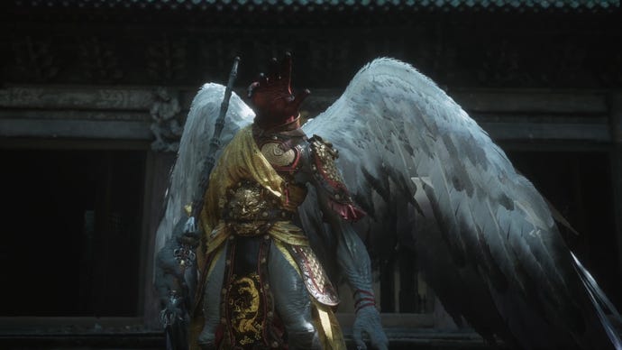 A screenshot of the Supreme Inspector boss in Chapter 4 of Black Myth: Wukong.