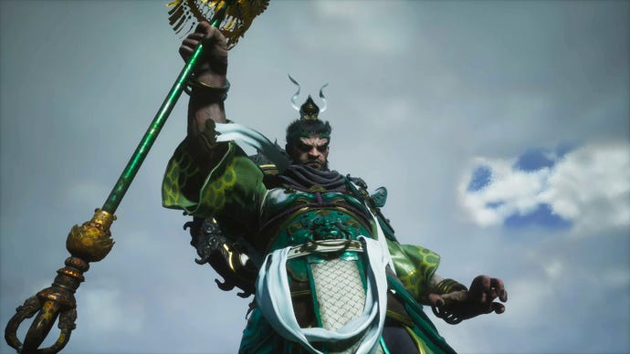 A screenshot of one of the Four Heavenly Kings bosses in Chapter 6 of Black Myth: Wukong.