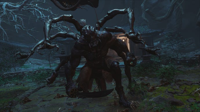 A screenshot of the Venom Daoist boss in Chapter 4 of Black Myth: Wukong.