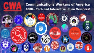 A collection of logos for game unions working with the CWA.