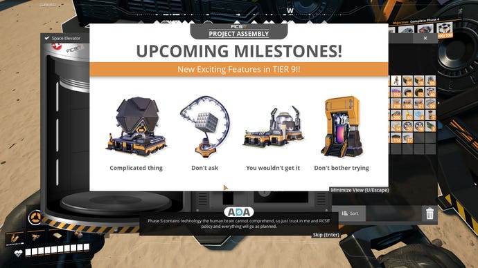 A look at some upcoming milestones in Satisfactory.