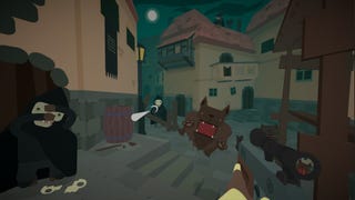 Some dogs and other spooky things attack the player in SULFUR.