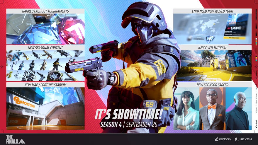 An image showing the new content coming in season four of The Finals.